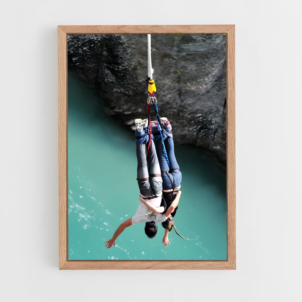 Poster Suspendu au Lieu de l'Eau – affiche Saut à l’élastique (vue 4)